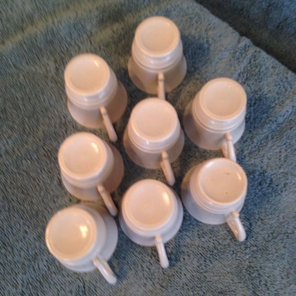 Vintage Franciscan Ware Montecito ESPRESSO DEMITASSE Cups - Set Of 8 Satin Gray - Picture 4 of 4